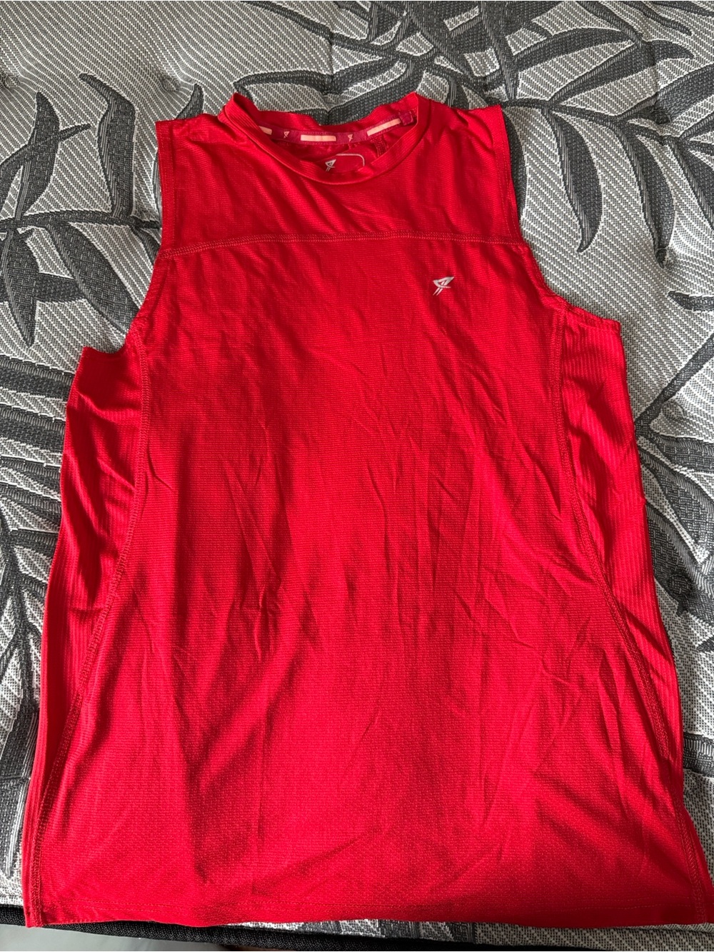 Men’s Red Athletic Sleeveless Tank Top